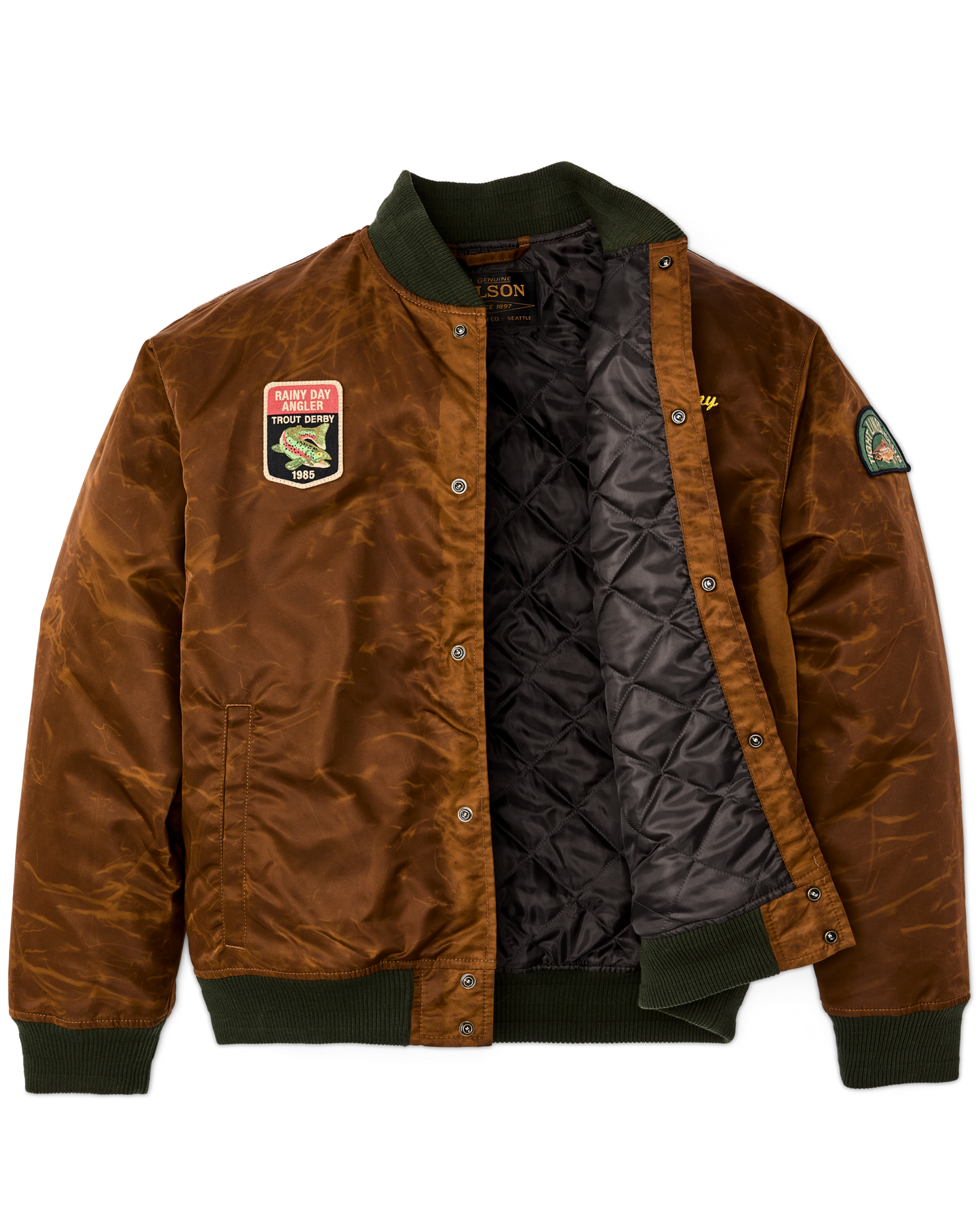 Embroidered Montlake Jacket - Whiskey