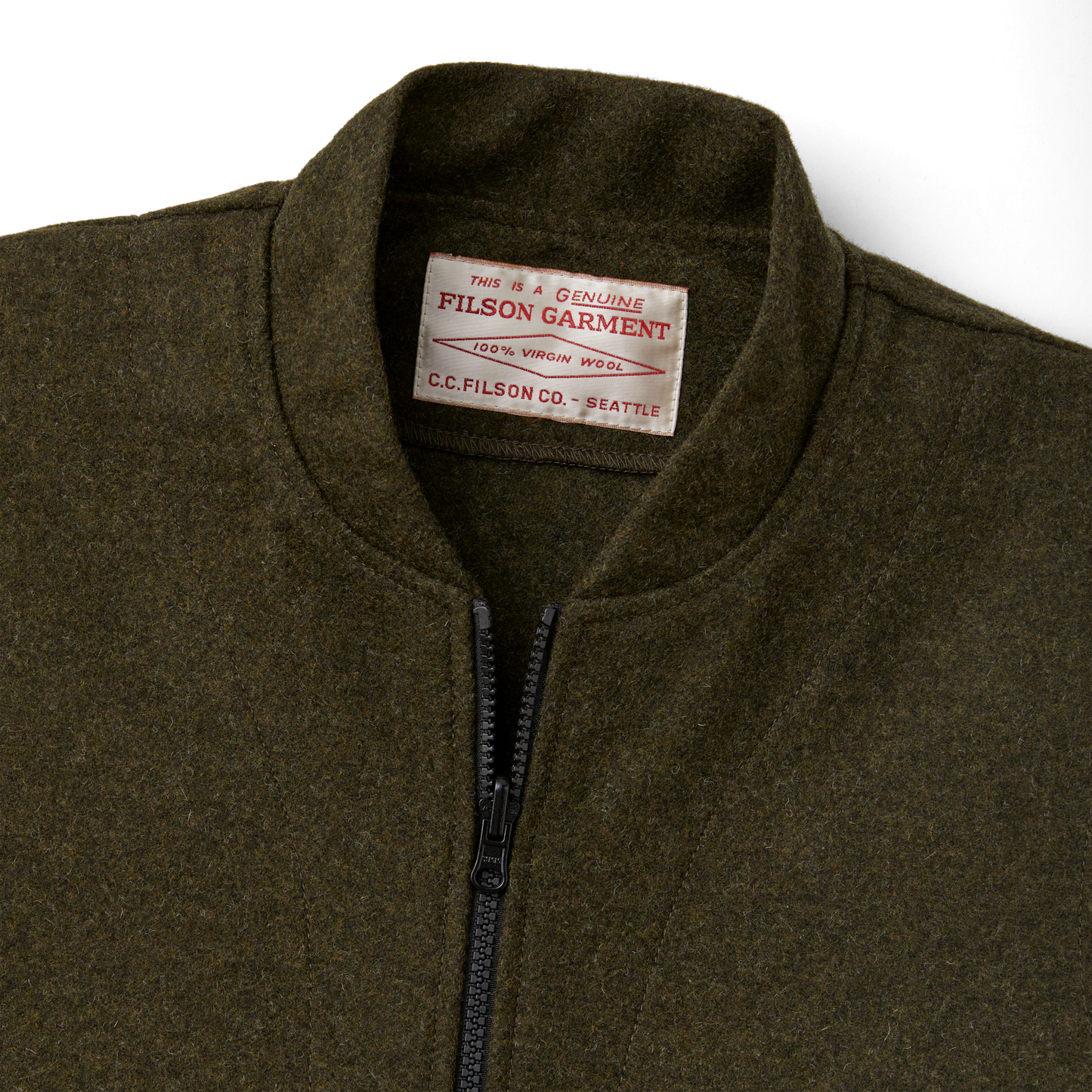 Mackinaw Wool Vest Liner - Forest Green