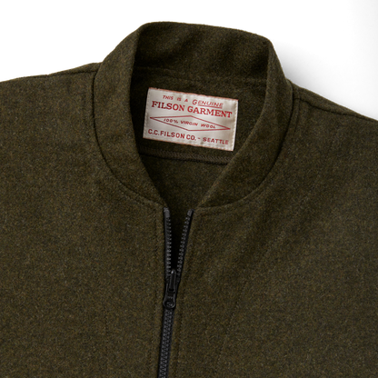 Mackinaw Wool Vest Liner - Forest Green