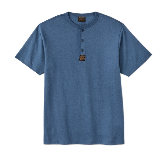 Frontier Henley T-shirt - Light Blue
