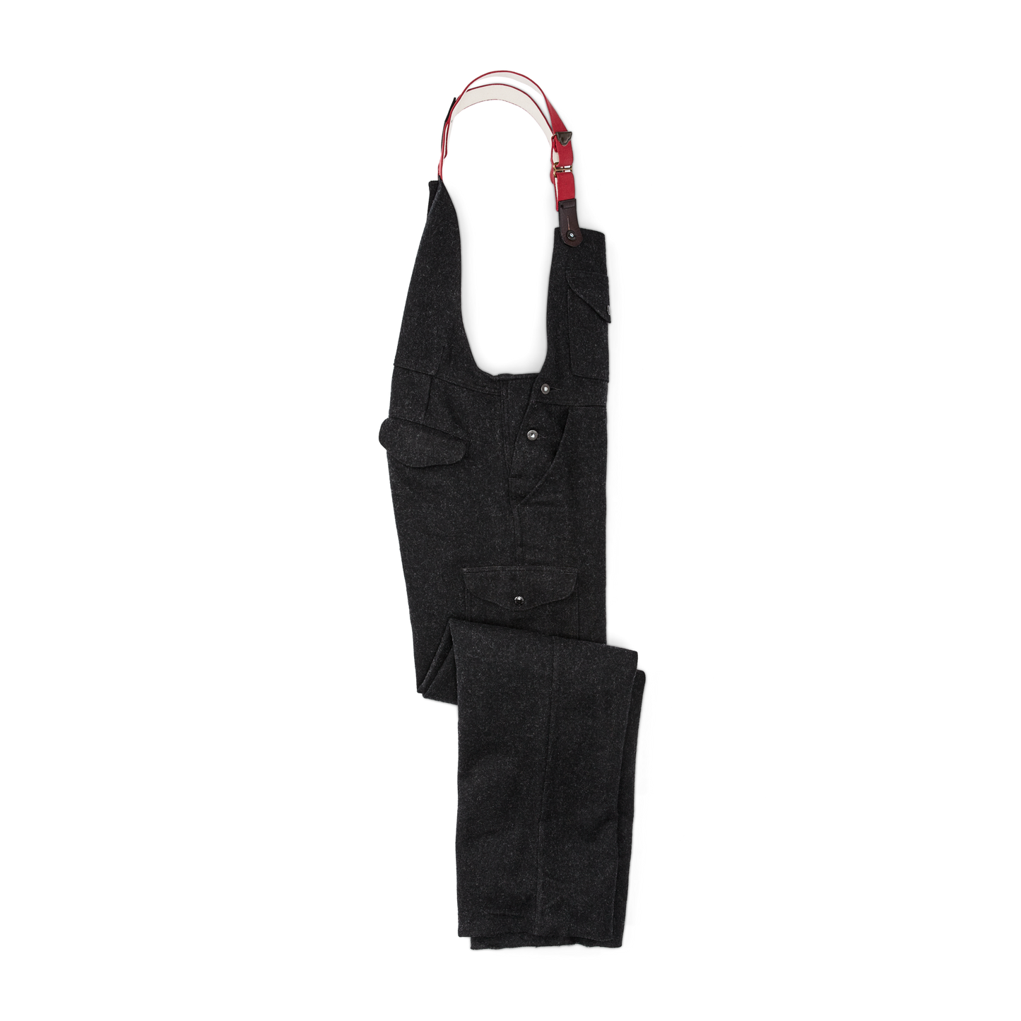 Mackinaw Wool Bibs - Charcoal