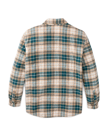 Insulated Flannel Jac-shirt - Teal / Khaki Plaid