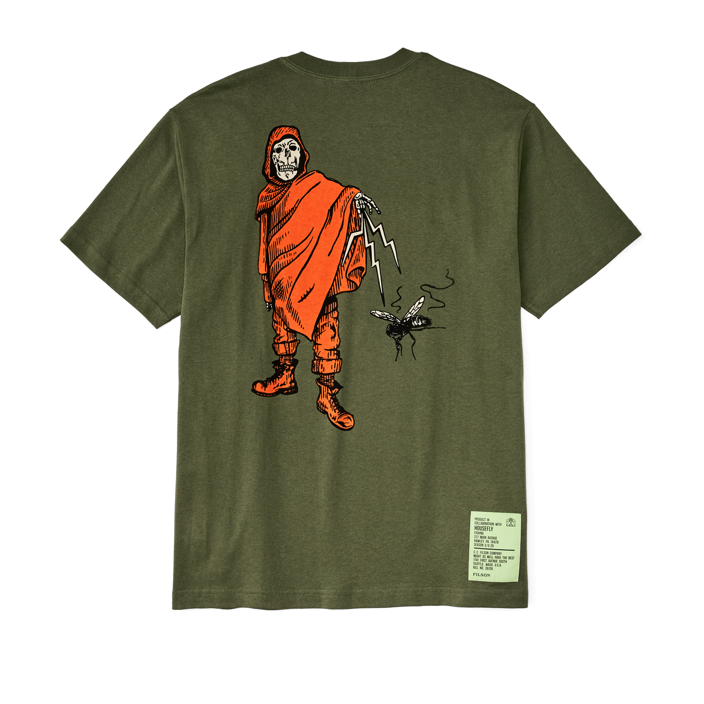 Filson X Housefly Frontier Graphic T-shirt - Cypress / Energy