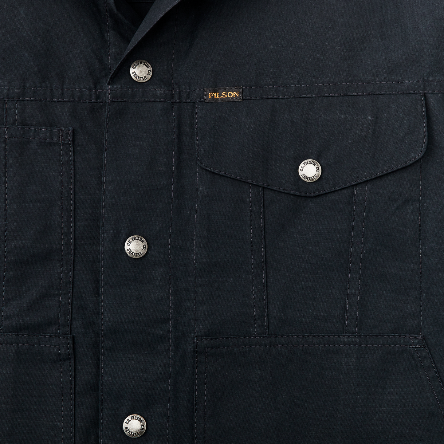 Dry Wax Short Cruiser Jacket - Navy