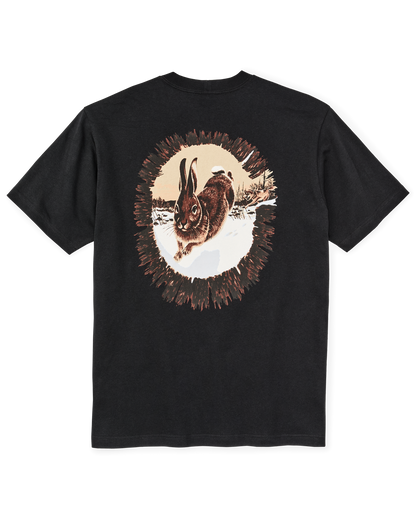 Hare Chase Graphic T-shirt - Black / Hare Chase