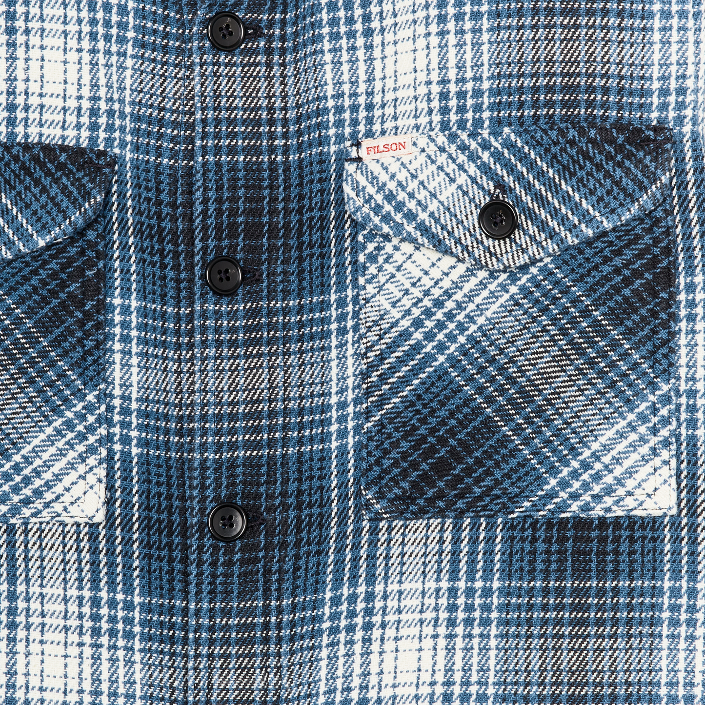 Deer Island Jac-shirt - Cobalt / Natural Shadow Plaid