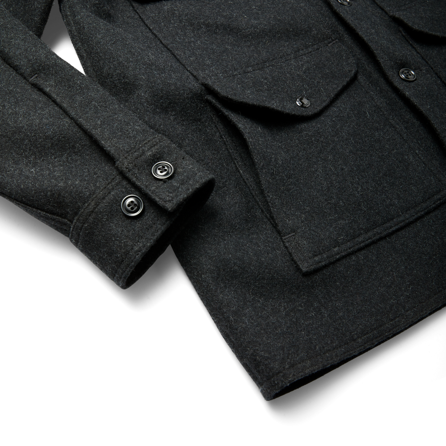 Mackinaw Wool Cruiser Jacket - Charcoal