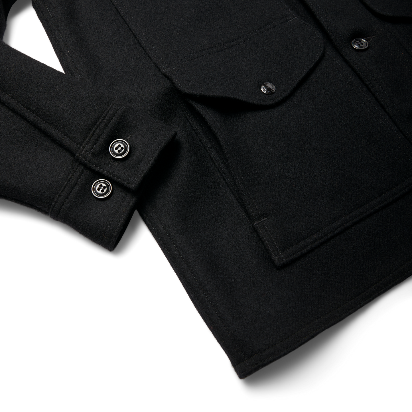 Mackinaw Wool Cruiser Jacket - Dark Navy / Solid