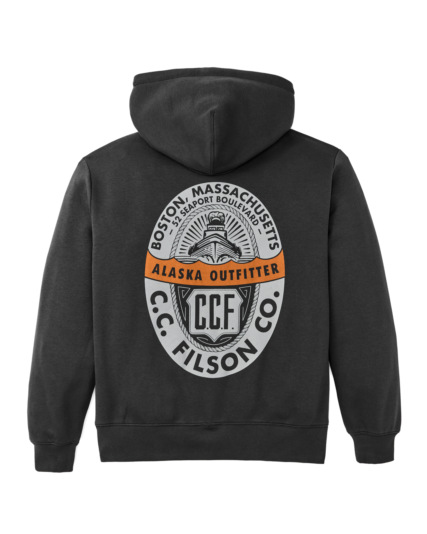 Boston Graphic Hooie - Faded Black