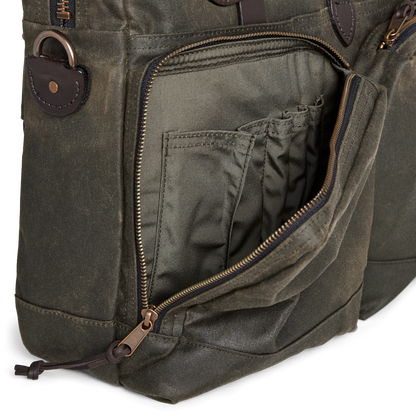 24 Hour Tin Cloth Briefcase - Otter Green