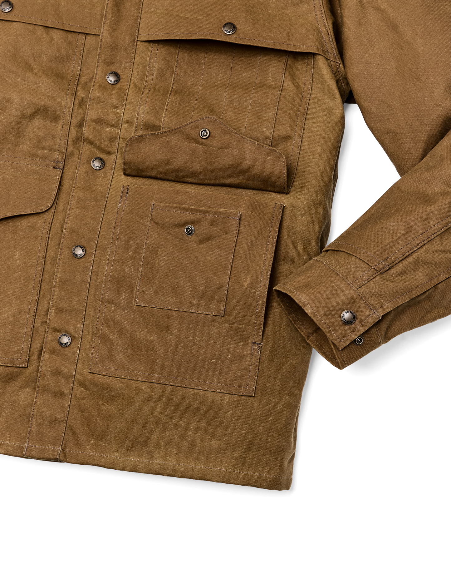 Lined Tin Cloth Cruiser Jacket - Dark Tan