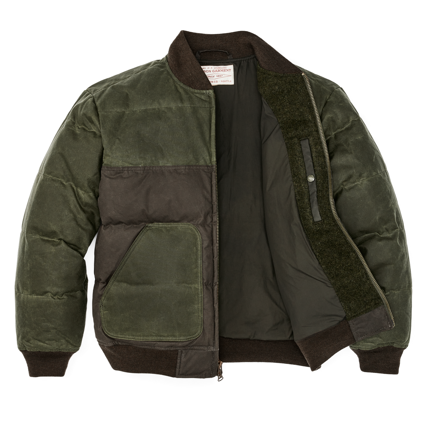 Down Bomber Jacket - Otter Green