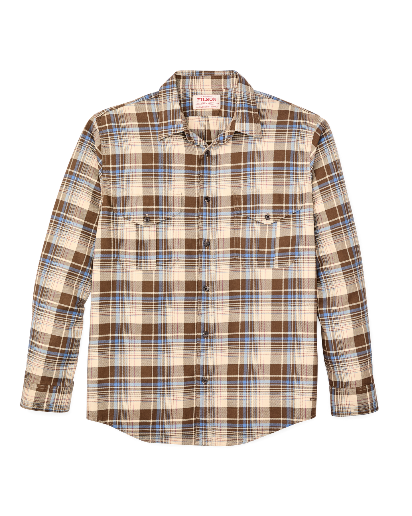 Lightweight Alaskan Guide Shirt - Cream / Blue / Multi Plaid