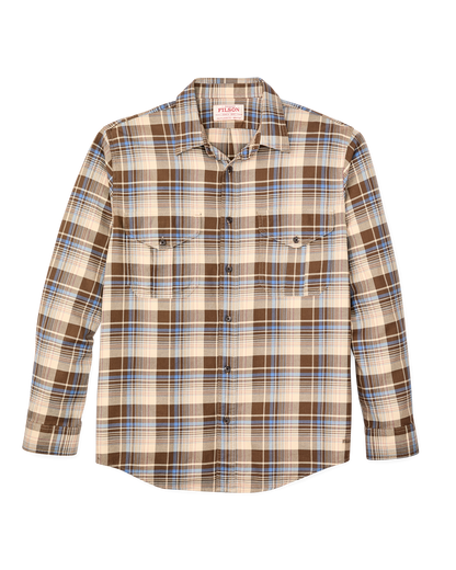 Lightweight Alaskan Guide Shirt - Cream / Blue / Multi Plaid