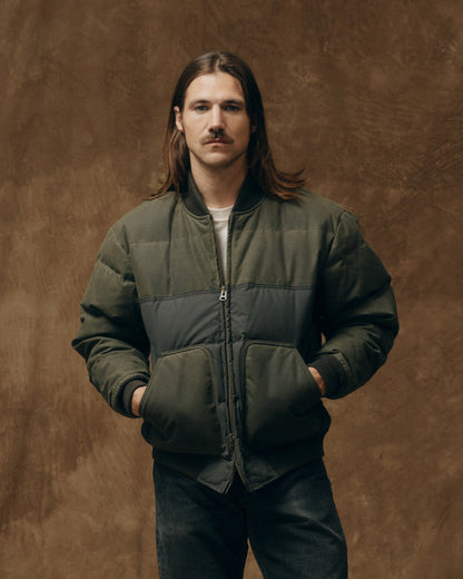 Down Bomber Jacket - Otter Green