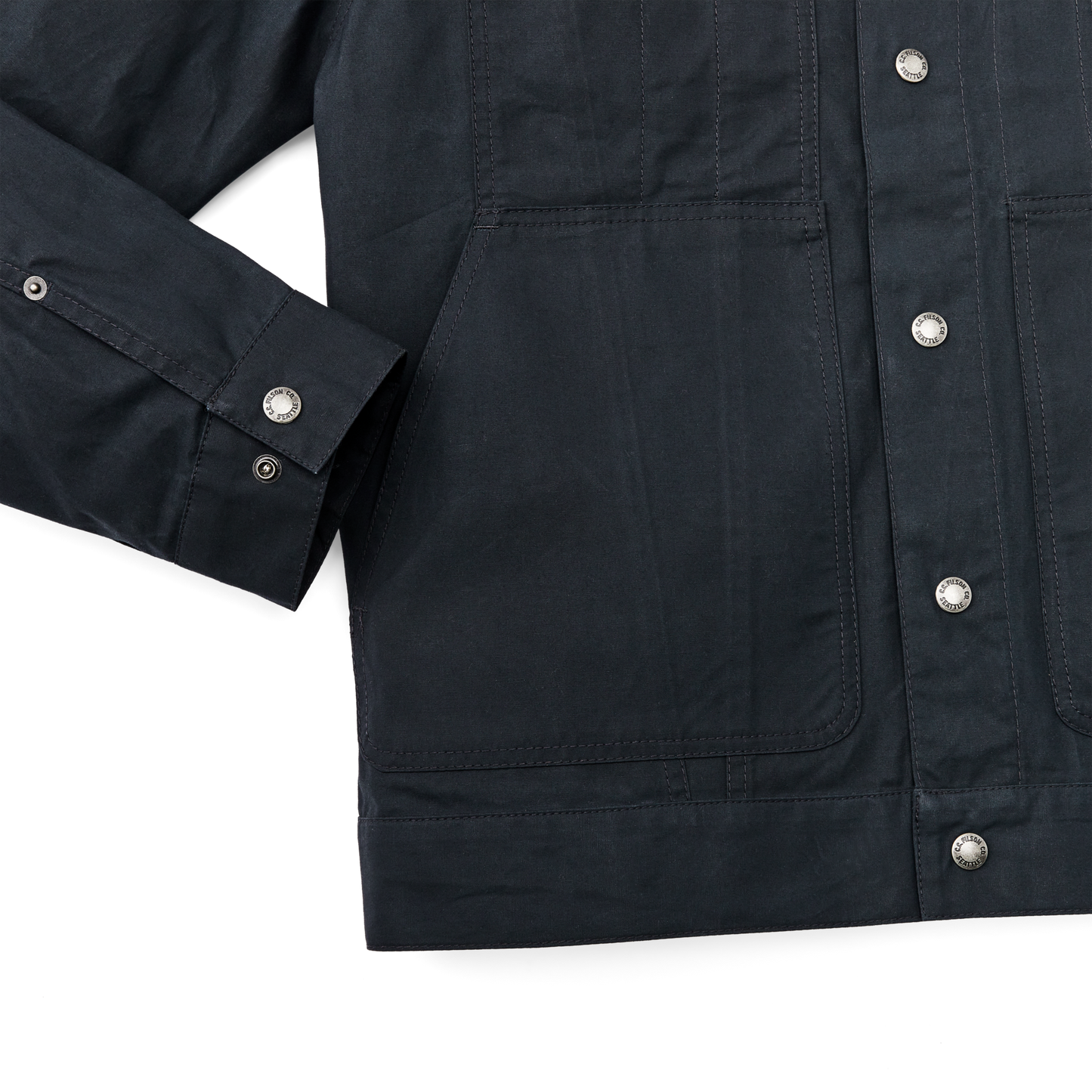Dry Wax Short Cruiser Jacket - Navy