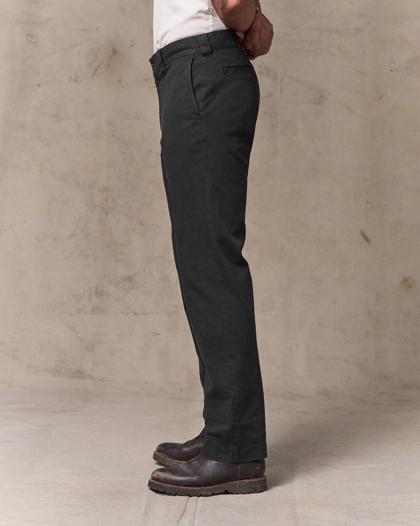 Granite Mountain Flat Front Pants - Washed Faded Black