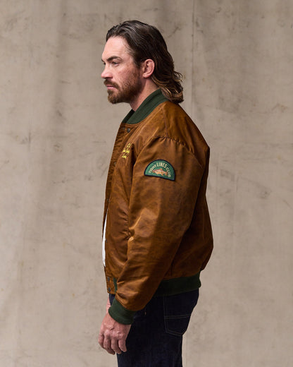 Embroidered Montlake Jacket - Whiskey