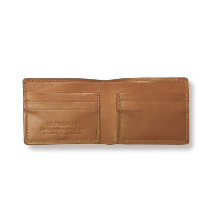 Bridle Leather Bi-fold Wallet - Tan Leather