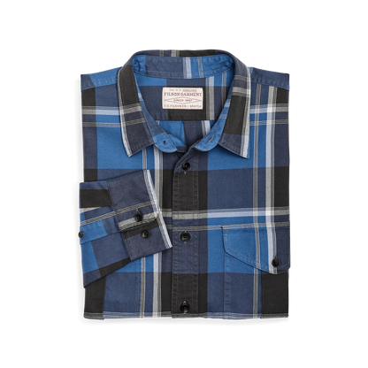 Lightweight Alaskan Guide Shirt - Blue / Faded Black / White Plaid