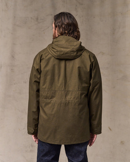 Dry Wax Omak Coat - Burnt Olive