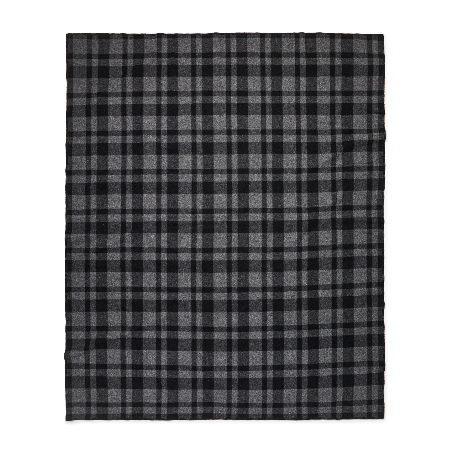 Mackinaw Wool  Blanket - Charcoal Black