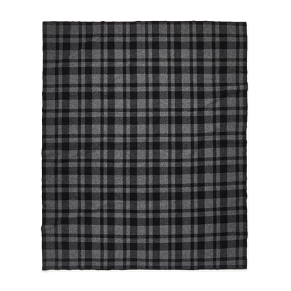 Mackinaw Wool  Blanket - Charcoal Black