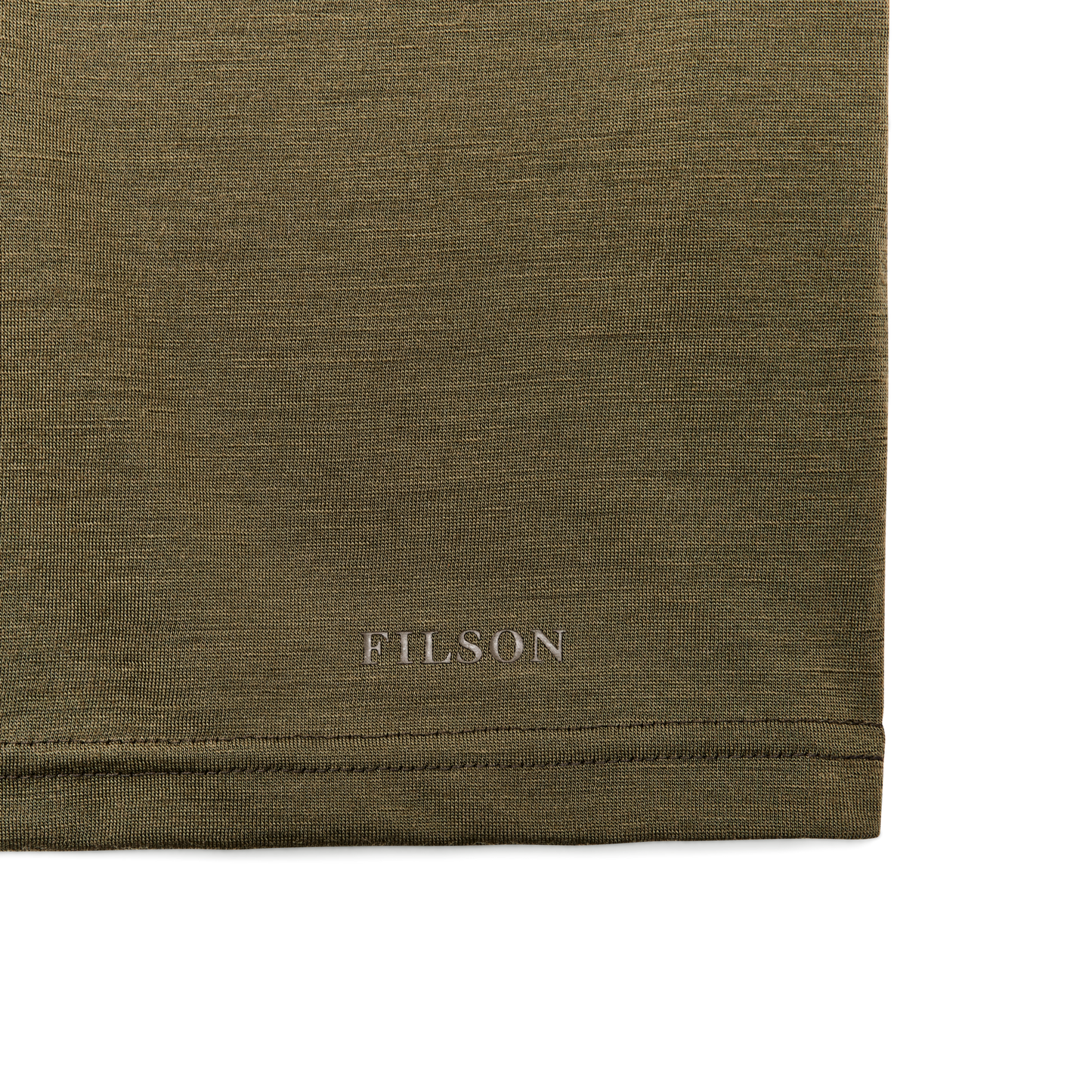 210g Merino Wool Short Sleeve Crewneck T-Shirt - Dark Olive