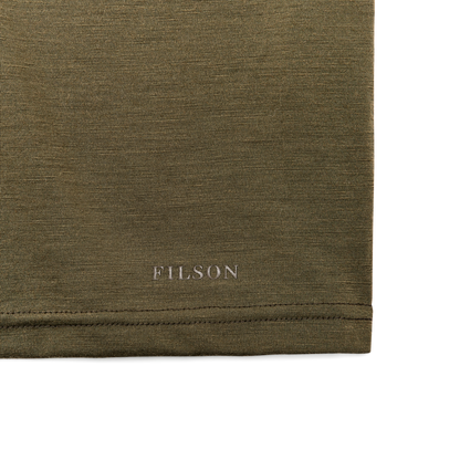 210g Merino Wool Short Sleeve Crewneck T-Shirt - Dark Olive