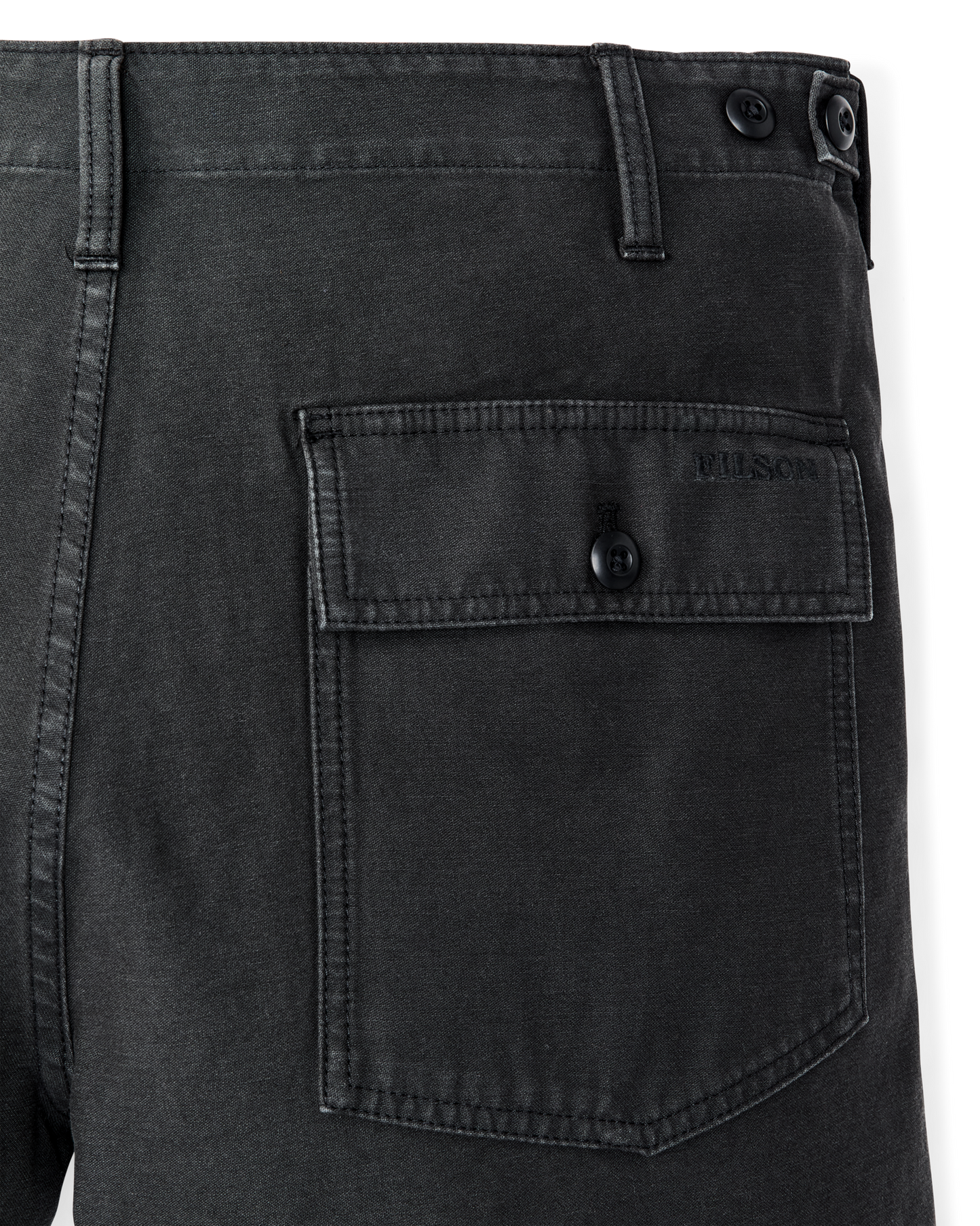 Field Supply Shorts - Washed Faded Black