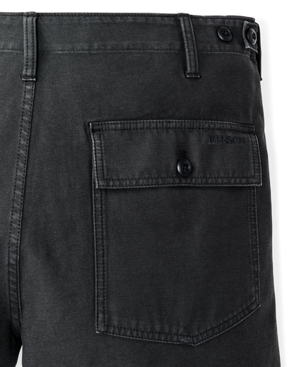 Field Supply Shorts - Washed Faded Black