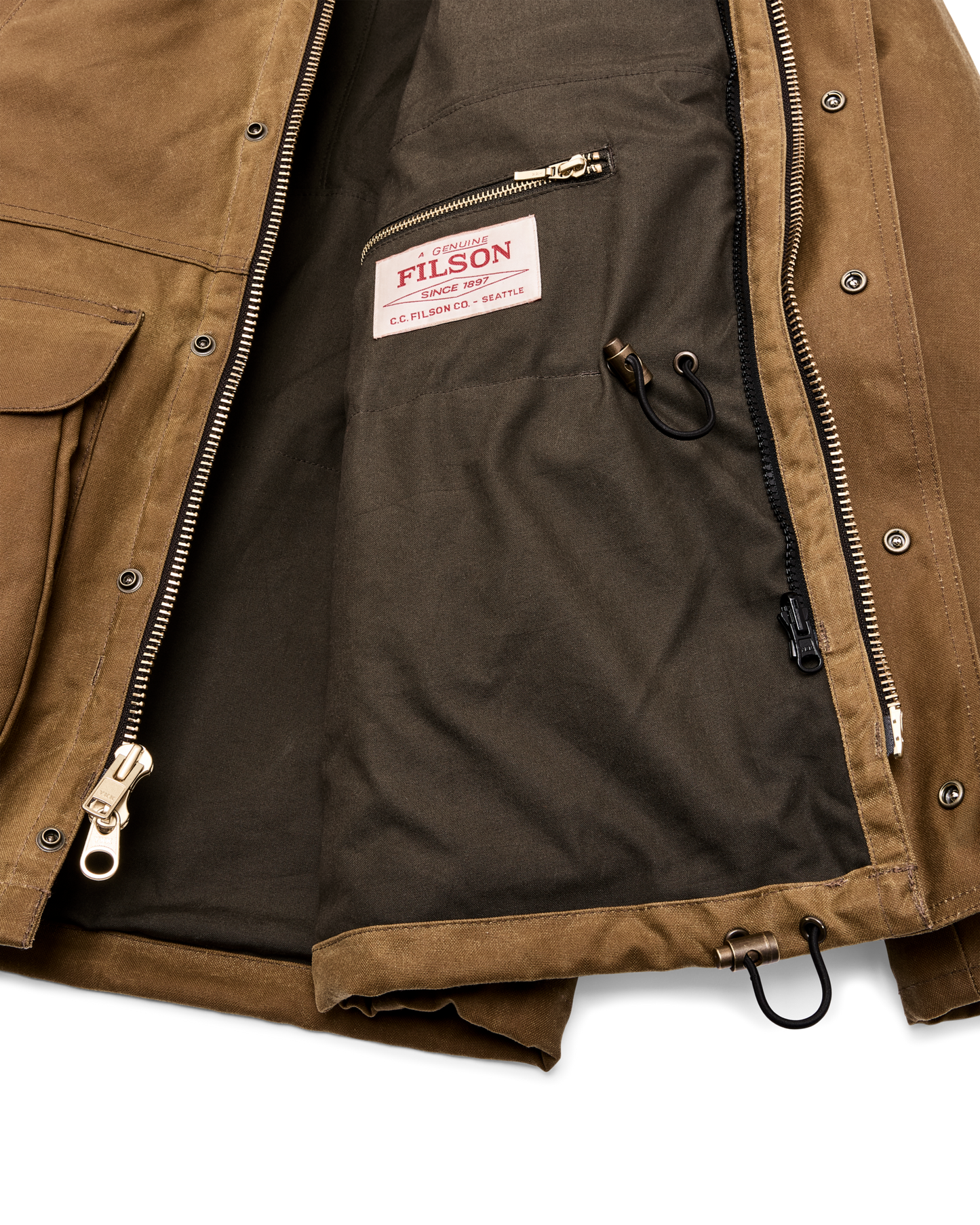 Lined Tin Cloth Field Jacket - Dark Tan