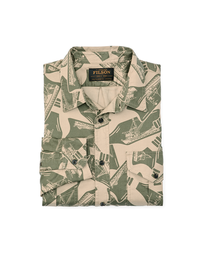 Lightweight Alaskan Guide Shirt - Khaki / Print