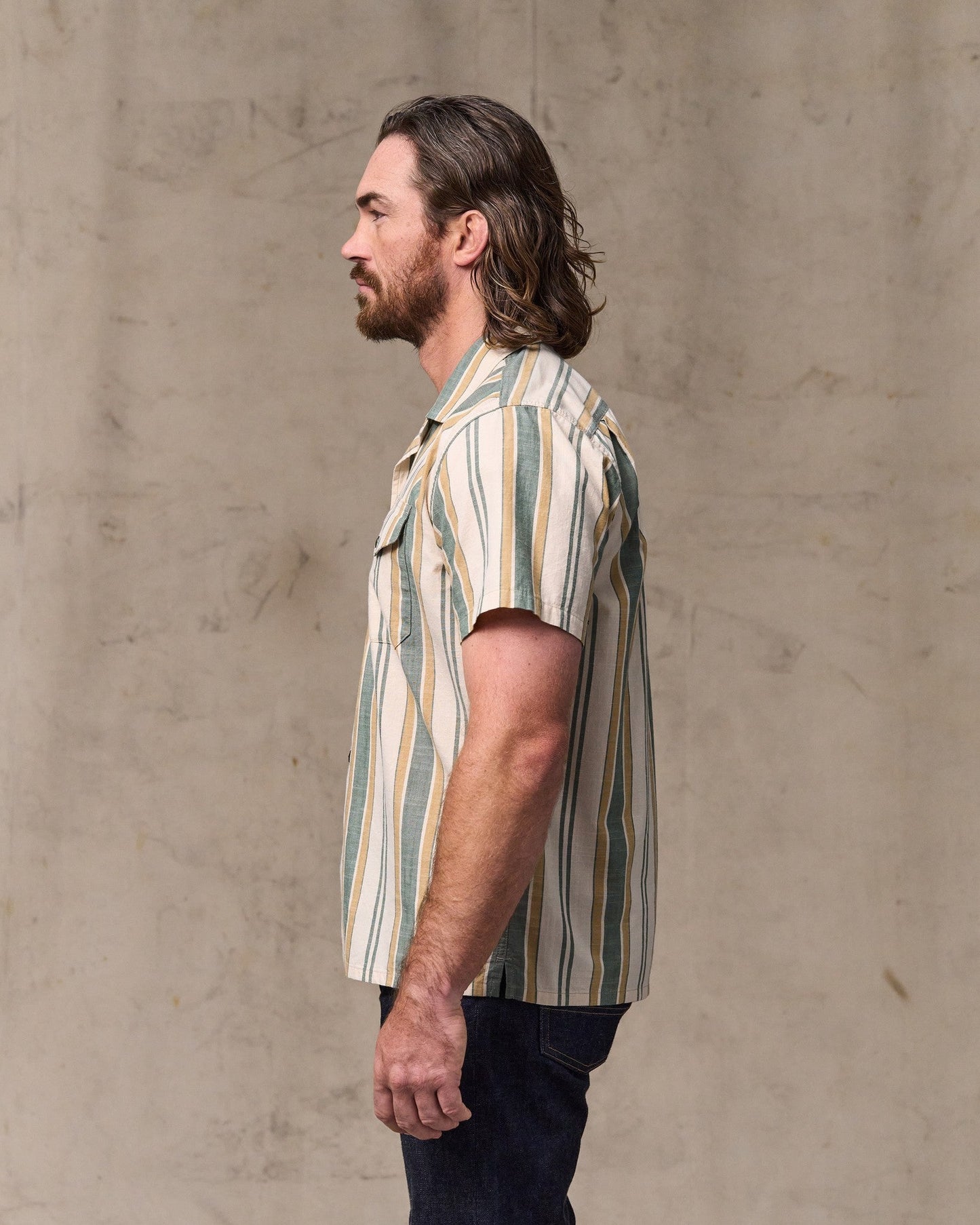 Chambray Camp Shirt - Natural / Khaki