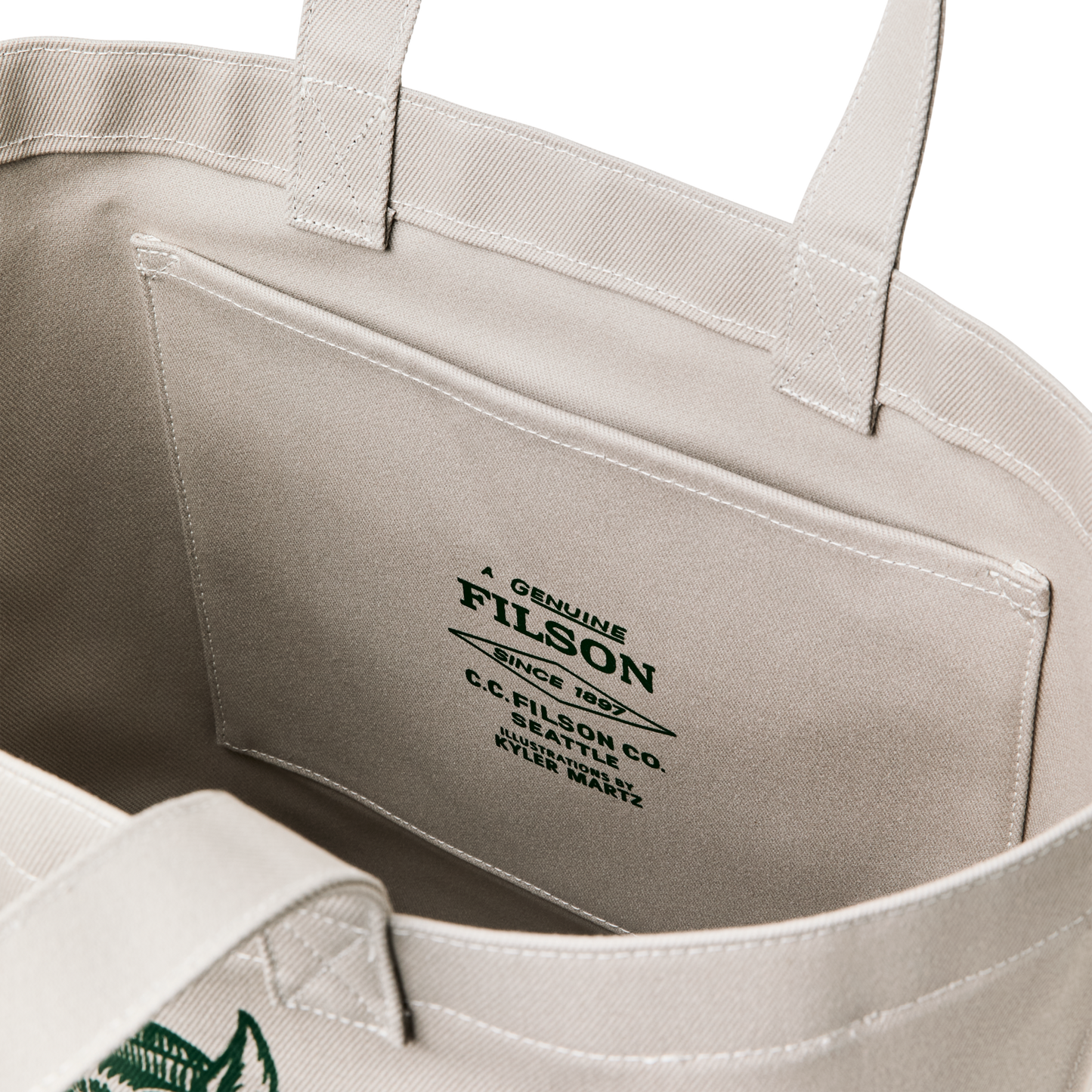 Kyler Martz Graphic Utility Tote - Twine / Wolf