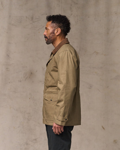 Dry Wax Mile Marker Coat - Dark Beige