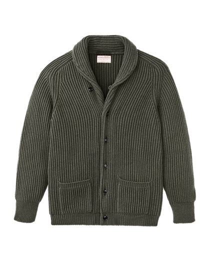 Bristol Cardigan Sweater - Forest Green Heather