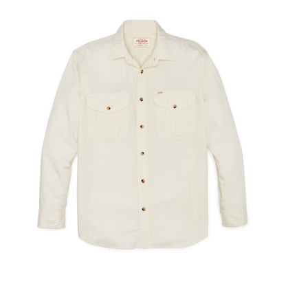 Filson's Washed Feather Cloth Shirt - Ivory