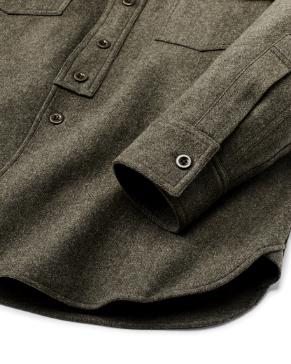 1922 Archive Wool Shirt - Dark Olive
