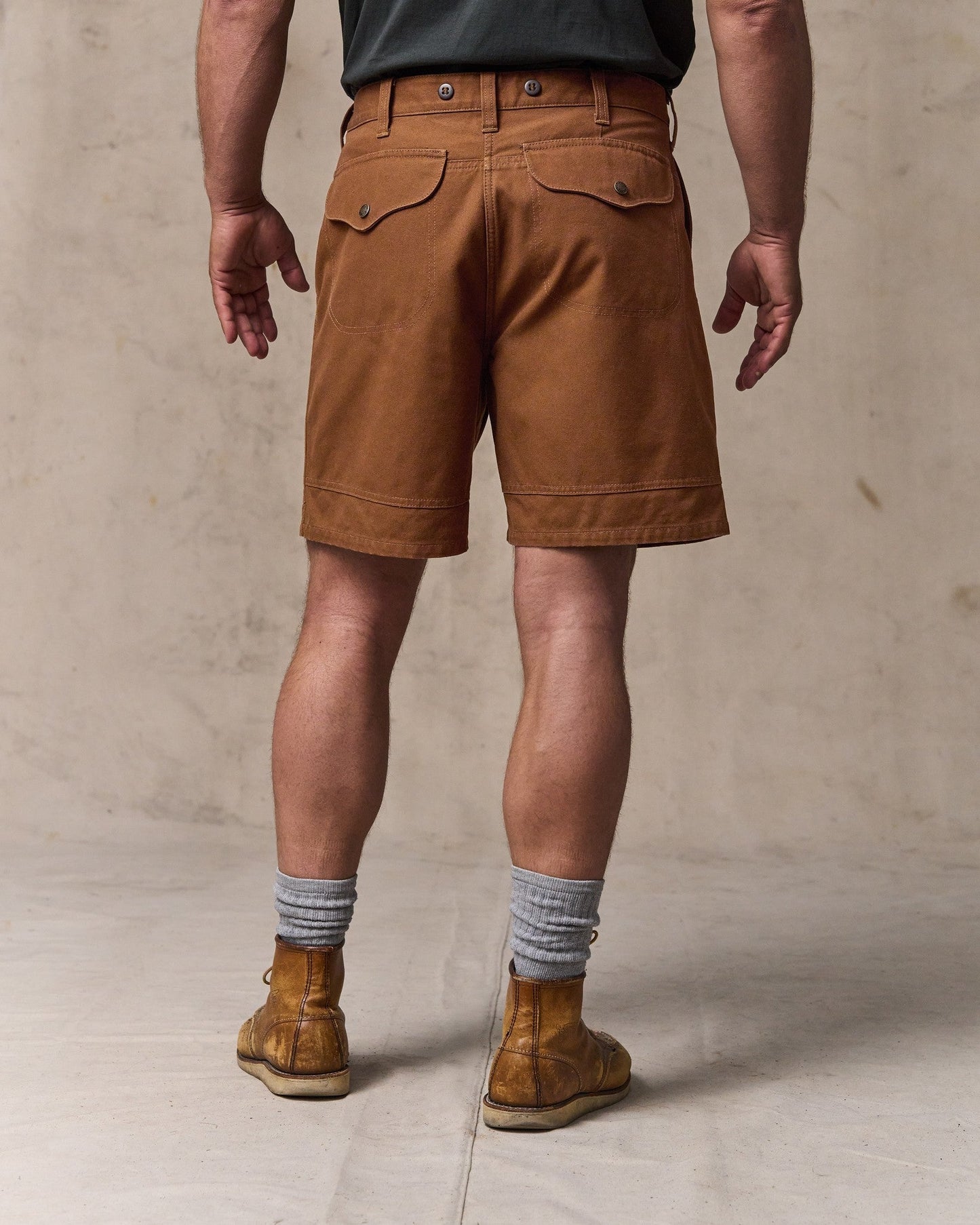 Dry Tin Cloth Shorts - Whiskey