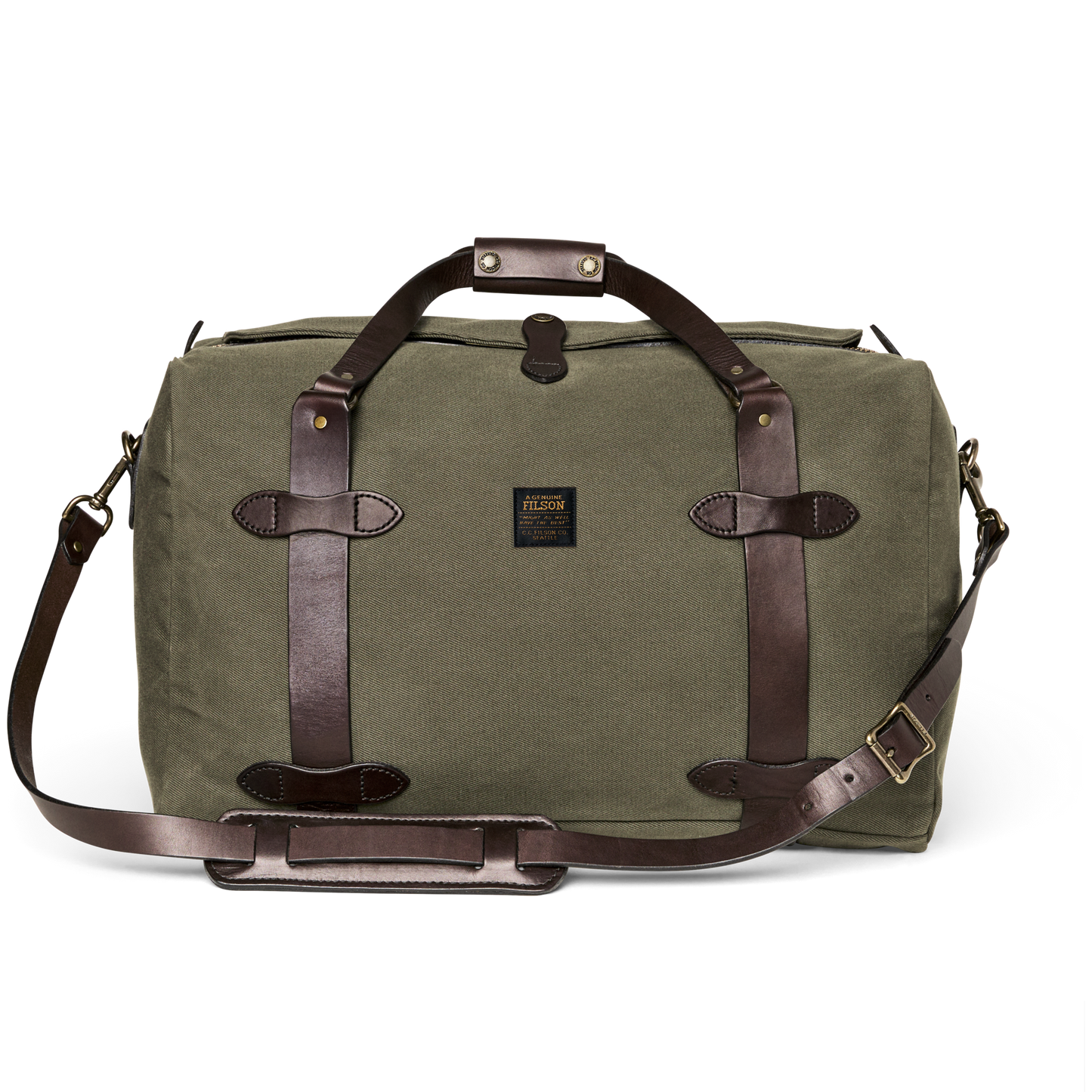 Medium Rugged Twill Duffle Bag - Otter Green