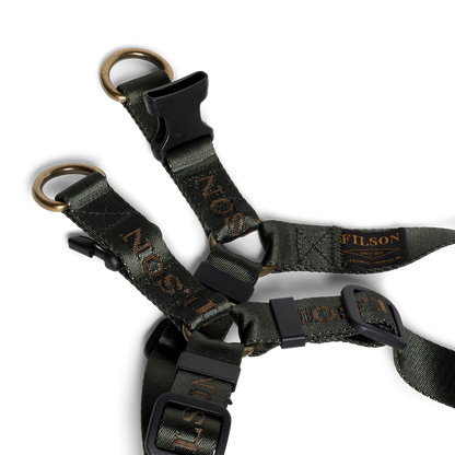 Adjustable Nylon Harness - Dark Timber
