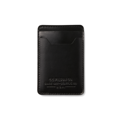 Filson Leather Card Case - Black