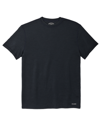 210g Merino Wool Short Sleeve Crewneck T-Shirt - Dark Navy