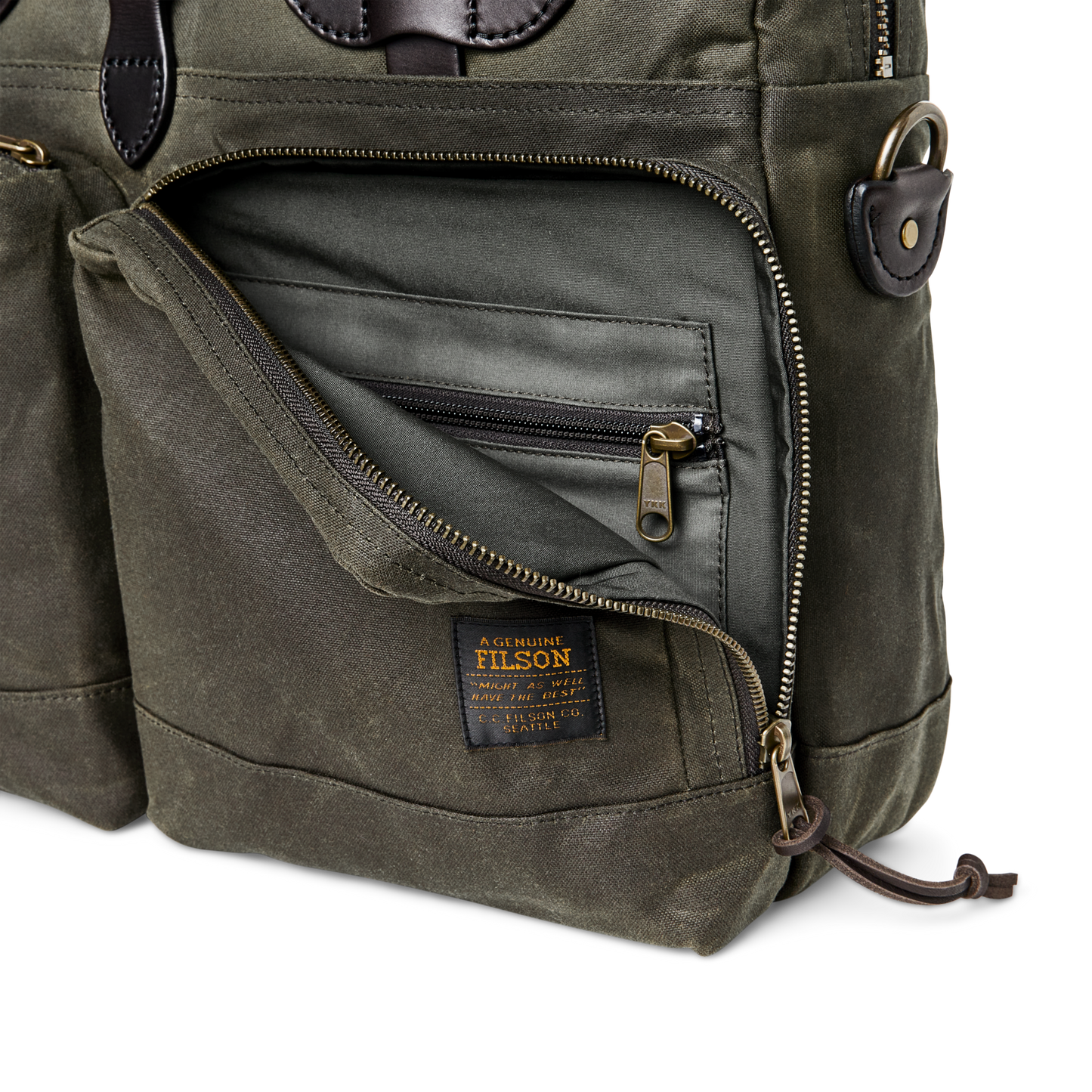 24 Hour Tin Cloth Briefcase - Otter Green