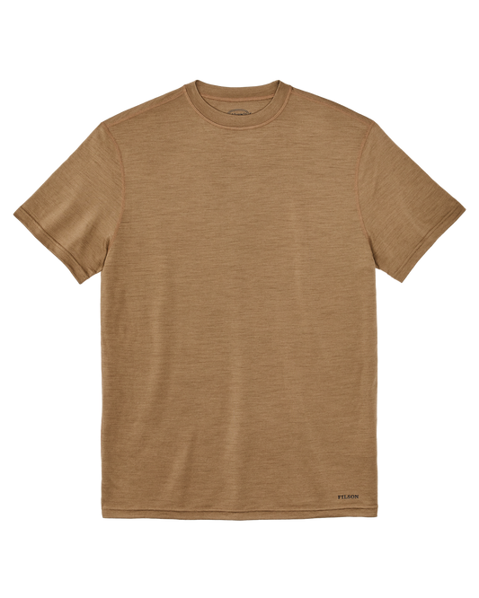 210g Merino Wool Short Sleeve Crewneck T-Shirt - Rugged Tan