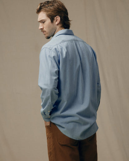Chambray Cpo Shirt - Light Indigo Chambray