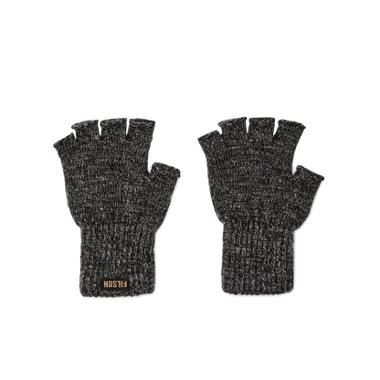 Fingerless Knit Gloves - Charcoal