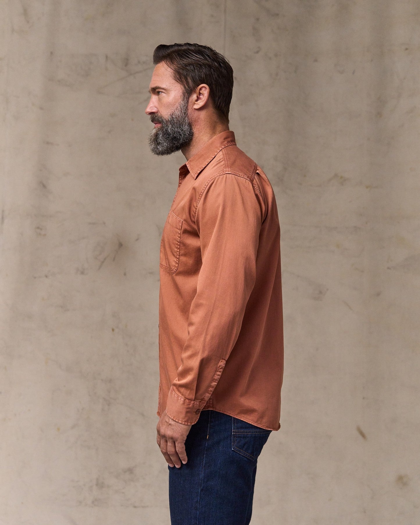 4.5-oz. Twill Shirt - Copper Brown