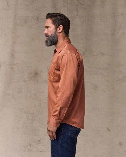 4.5-oz. Twill Shirt - Copper Brown